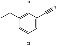 2,5-Dichloro-3-ethylbenzonitrile 结构式