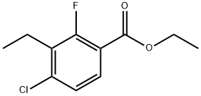 Ethyl 4-chloro-3-ethyl-2-fluorobenzoate 结构式