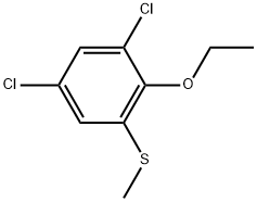 1,5-Dichloro-2-ethoxy-3-(methylthio)benzene 结构式