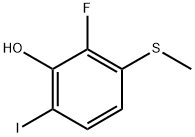 2-Fluoro-6-iodo-3-(methylthio)phenol 结构式