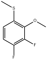(3,4-Difluoro-2-methoxyphenyl)(methyl)sulfane 结构式