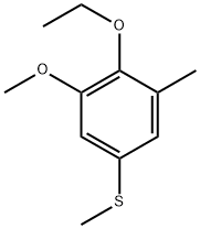 (4-ethoxy-3-methoxy-5-methylphenyl)(methyl)sulfane 结构式