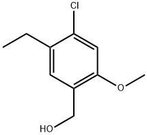 4-Chloro-5-ethyl-2-methoxybenzenemethanol 结构式