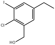 (2-Chloro-5-ethyl-3-iodophenyl)methanol 结构式