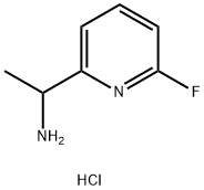 1-(6-氟吡啶-2-基)乙胺盐酸盐 结构式