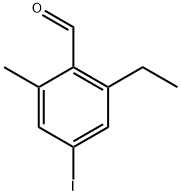 2-Ethyl-4-iodo-6-methylbenzaldehyde 结构式