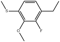 1-Ethyl-2-fluoro-3-methoxy-4-(methylthio)benzene 结构式