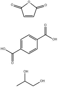 顺丁烯二酐与对苯二酸和1,2-丙二醇的聚合物 结构式