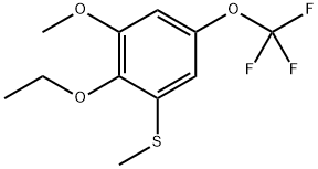 (2-ethoxy-3-methoxy-5-(trifluoromethoxy)phenyl)(methyl)sulfane 结构式