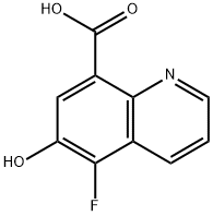 5-氟-6-羟基喹啉-8-羧酸 结构式