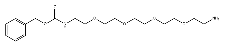 CBZNH-四聚乙二醇-氨基 结构式