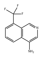 8-(三氟甲基)异喹啉-4-胺 结构式