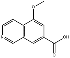 5-甲氧基异喹啉-7-羧酸 结构式
