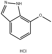 1H-Indazole, 7-methoxy-, hydrochloride (1:1) 结构式