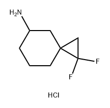 1,1-Difluoro-spiro[2.5]oct-5-ylamine hydrochloride 结构式