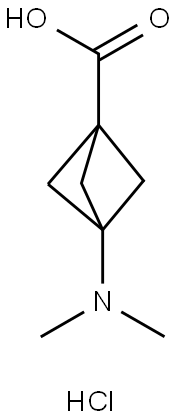 3-(二甲氨基)双环[1.1.1]戊烷-1-甲酸盐酸盐 结构式