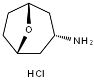 内-8-氧杂双环[3.2.1]辛烷-3-胺盐酸盐 结构式