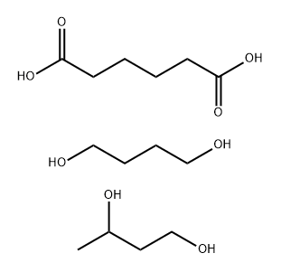 己二酸与1,3-丁二醇和1,4-丁二醇的聚合物 结构式
