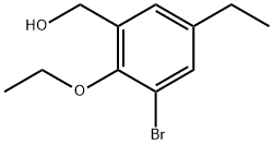 (3-Bromo-2-ethoxy-5-ethylphenyl)methanol 结构式