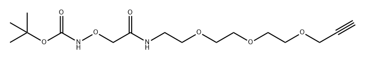 叔丁酯-氨氧基-酰胺-三聚乙二醇-炔 结构式
