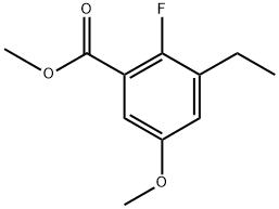 Methyl 3-ethyl-2-fluoro-5-methoxybenzoate 结构式