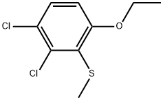 1,2-Dichloro-4-ethoxy-3-(methylthio)benzene 结构式