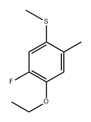 (4-Ethoxy-5-fluoro-2-methylphenyl)(methyl)sulfane 结构式