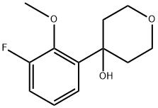 4-(3-fluoro-2-methoxyphenyl)tetrahydro-2H-pyran-4-ol 结构式