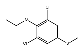 (3,5-二氯-4-乙氧基苯基)(甲基)硫烷 结构式