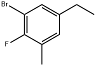 1-Bromo-5-ethyl-2-fluoro-3-methylbenzene 结构式