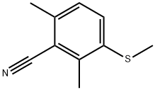 2,6-Dimethyl-3-(methylthio)benzonitrile 结构式