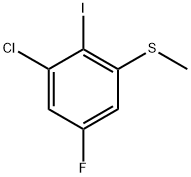 1-Chloro-5-fluoro-2-iodo-3-(methylthio)benzene 结构式