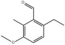 6-乙基-3-甲氧基-2-甲基苯甲醛 结构式