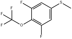 1,3-Difluoro-5-(methylthio)-2-(trifluoromethoxy)benzene 结构式