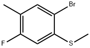 (2-bromo-5-fluoro-4-methylphenyl)(methyl)sulfane 结构式