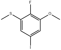 (2-Fluoro-5-iodo-3-methoxyphenyl)(methyl)sulfane 结构式