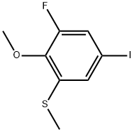 1-Fluoro-5-iodo-2-methoxy-3-(methylthio)benzene 结构式