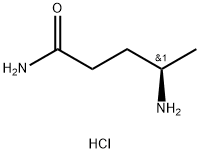 (R)-4-氨基戊酰胺盐酸盐 结构式