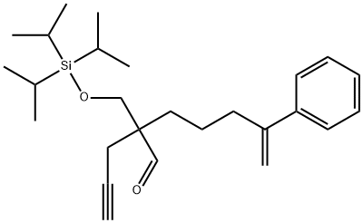 ε-Methylene-α-2-propyn-1-yl-α-[[[tris(1-methylethyl)silyl]oxy]methyl]benzenehexanal 结构式