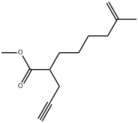 Methyl 7-methyl-2-(2-propyn-1-yl)-7-octenoate 结构式