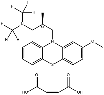 (±)-马来酸左美丙嗪-D6 结构式