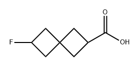 6-氟螺[3.3]庚烷-2-羧酸 结构式
