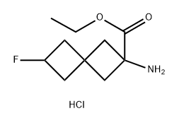 2-氨基-6-氟螺[3.3]庚烷-2-甲酸乙酯盐酸盐 结构式