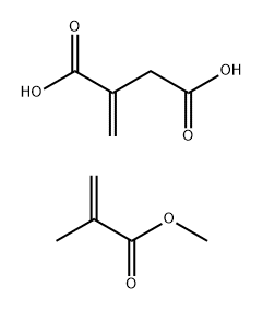 甲基丙烯酸甲酯、衣康酸的聚合物 结构式