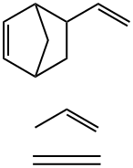 5-乙烯基-二环[2,2,1]庚-2-烯与乙烯和1-丙烯的聚合物 结构式