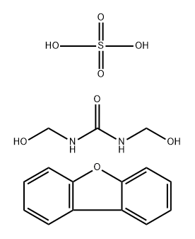 Urea, 1,3-bis(hydroxymethyl)-, polymer with dibenzofuran and sulfuric acid (8CI) 结构式