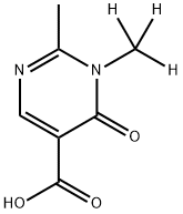 2-甲基-1-(甲基-D3)-6-氧代-1,6-二氢嘧啶-5-羧酸 结构式