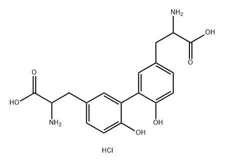 化合物 DITYROSINE HYDROCHLORIDE 结构式