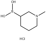 1-甲基哌啶-3-硼酸盐酸盐 结构式