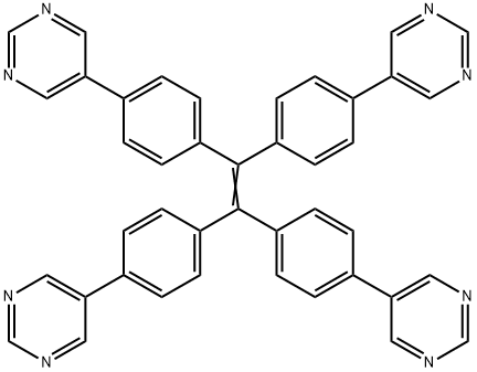 1,1,2,2-四(4-(嘧啶-5-基)苯基)乙烯 结构式